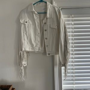 Le Lis fringe denim jacket, never worn